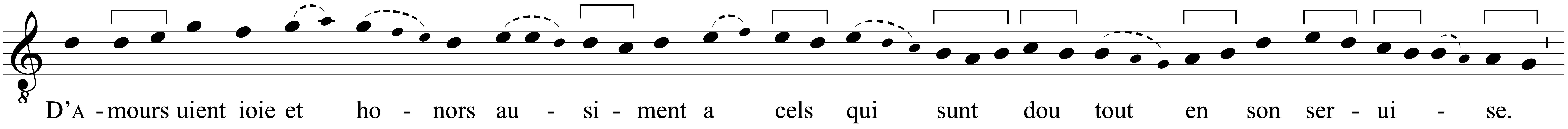 Work musical notation